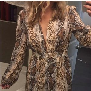 Ark & Co Snakeskin Romper